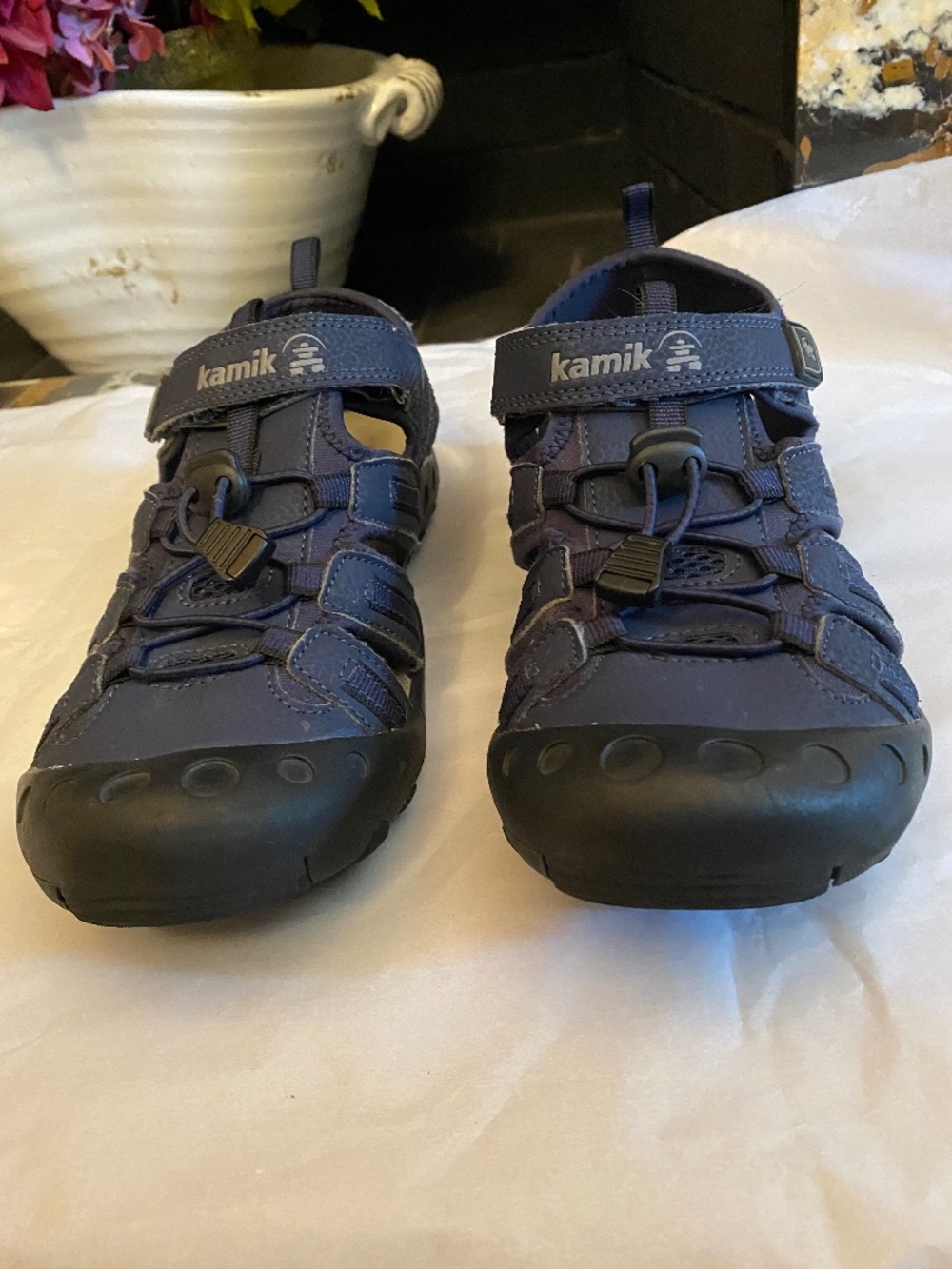 KAMIK SPORTS SANDALS SIZE US 7 M SIZE EU 39 NAVY BLUE TEEN YOUTH